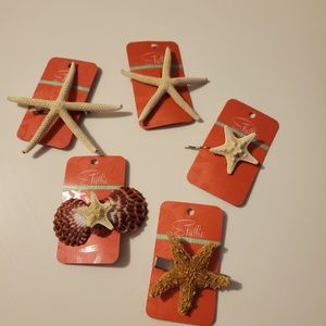 Seashell Starfish Hair Clips Perfect for a Mermaid